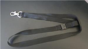 Plain Black Lanyard